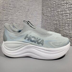 Hoka One Skyward Laceless Men's Size 10.5D Stardust Stellar Grey Running Shoes